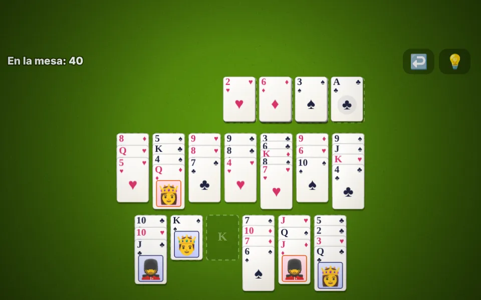 Screenshot of Portuguese Solitaire